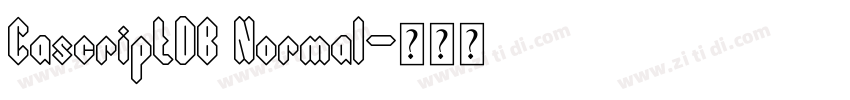 CascriptDB Normal字体转换